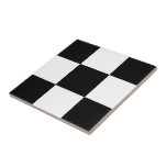 Retro Checkerboard Pattern Ceramic Tile at Zazzle