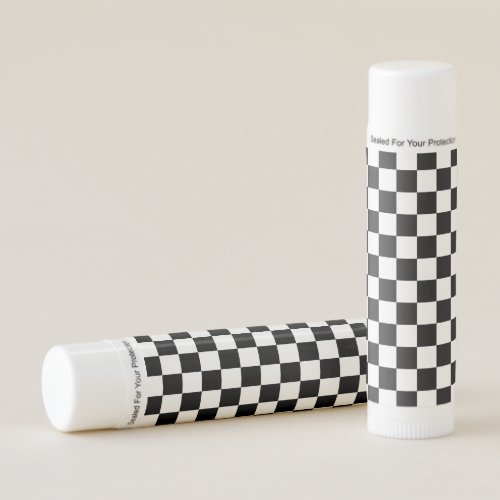 Retro Checkerboard Pattern Lip Balm