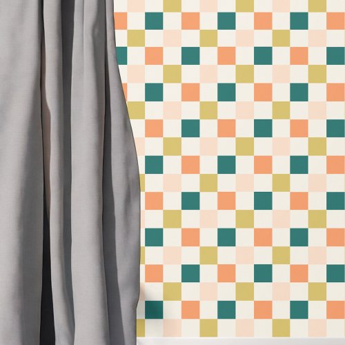 Retro Checkerboard Pattern Wallpaper