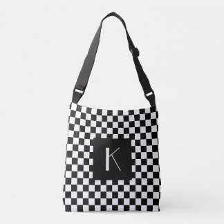 retro checkerboard with your monogram crossbody bag