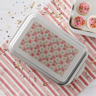 Retro Checkered Cherries and Daisys Cake Pan