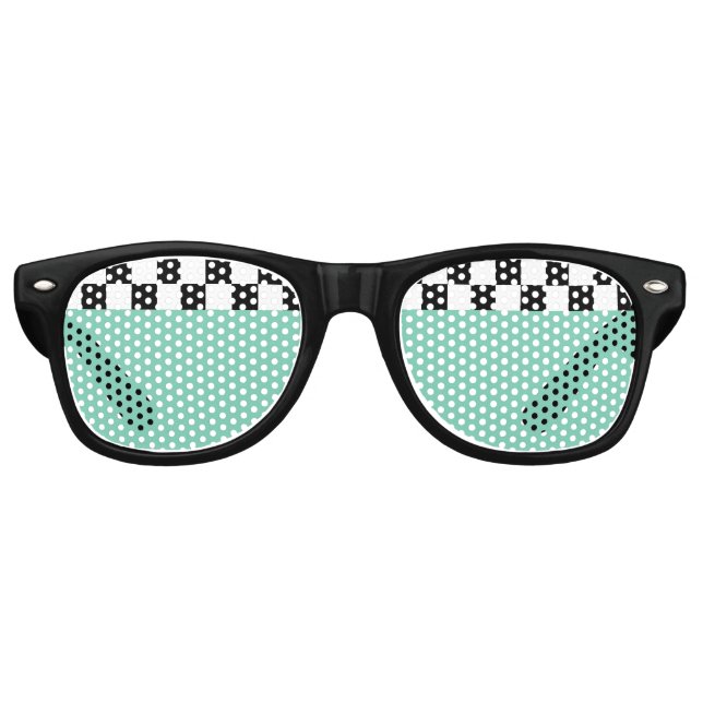 retro checkers sunglasses (Front)