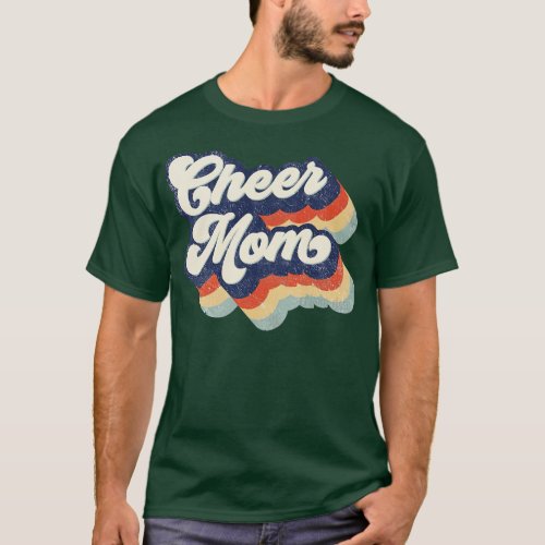 Retro Cheer Mom Mothers Day 1 T_Shirt