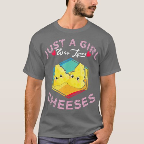 Retro Cheese Shirt Just A Girl Who Loves Cheeses L