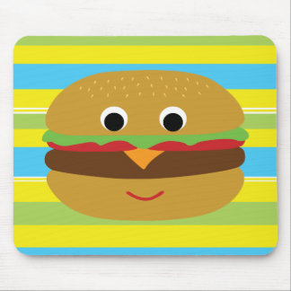 Retro Cheeseburger Mouse Pad
