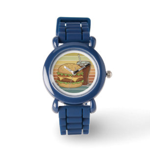 Retro cheeseburger. watch