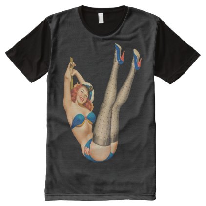 Retro Cheesecake Pinup Girl One All-Over-Print Shirt