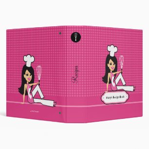 Retro Chef Illustrated Custom Recipe Binder