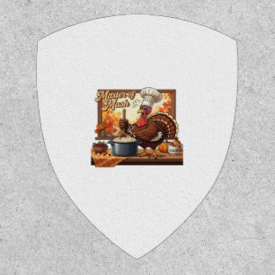 Retro Chef Turkey Thanksgiving Classic T-Shirt Patch