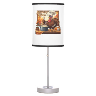 Retro Chef Turkey Thanksgiving Classic T-Shirt Table Lamp