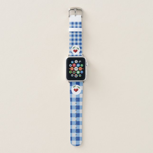 Retro Cherries  Apple Watch Band (Front)