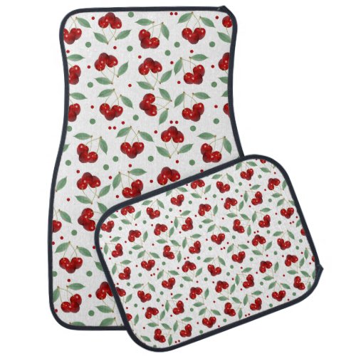 Retro Cherries  Car Floor Mat