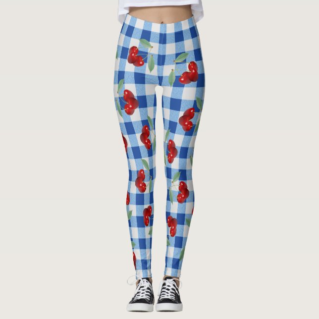 Retro Cherries Leggings (Front)