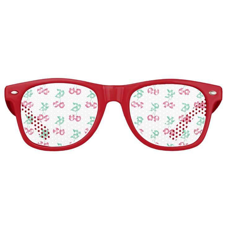 Retro Cherries Retro Sunglasses | Zazzle