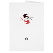 Retro Cherry and Lime Ice Cream Card (Back)