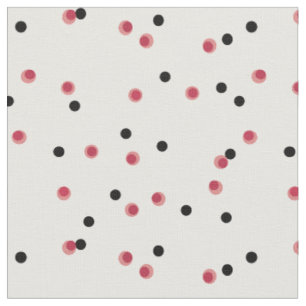 Retro Cherry Pop Mid-Century Dots   Fabric