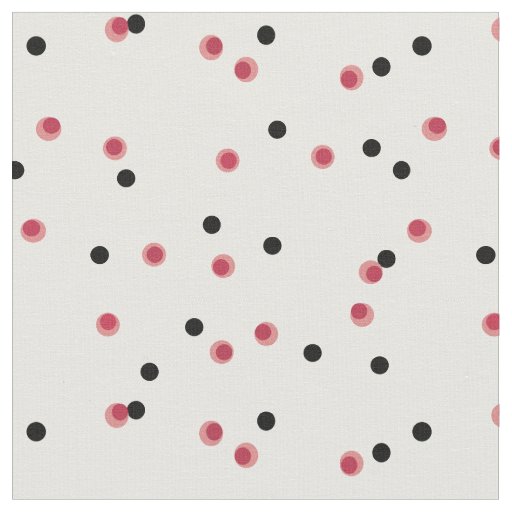 Retro Cherry Pop Mid-Century Dots   Fabric
