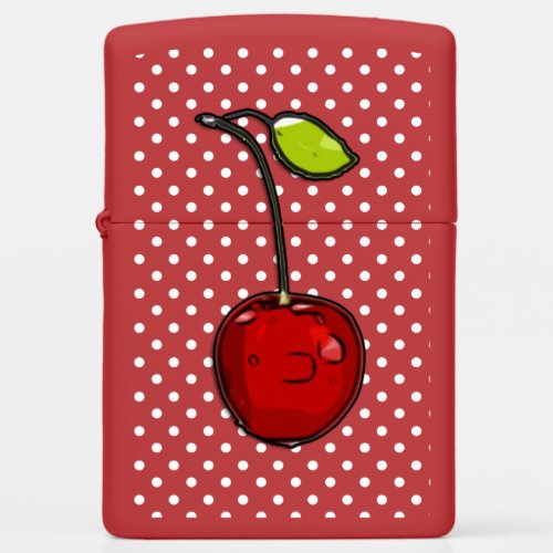 Retro Cherry Red Zippo Lighter