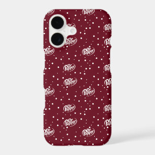 Retro Cherry Soda Pattern Burgundy Red Polka Dot iPhone 17 Case