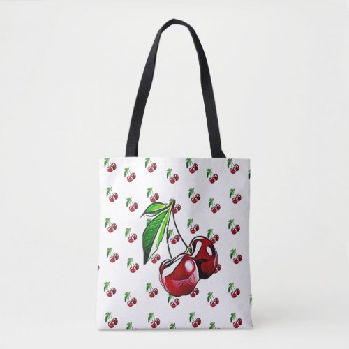 Retro Cherry Tote Bags