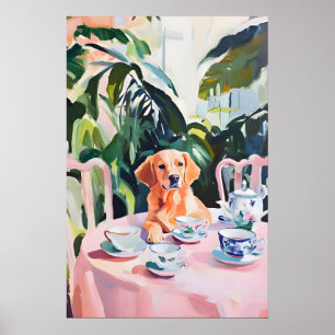 Retro Chesapeake Bay Retriever Poster, Chesapeake Poster