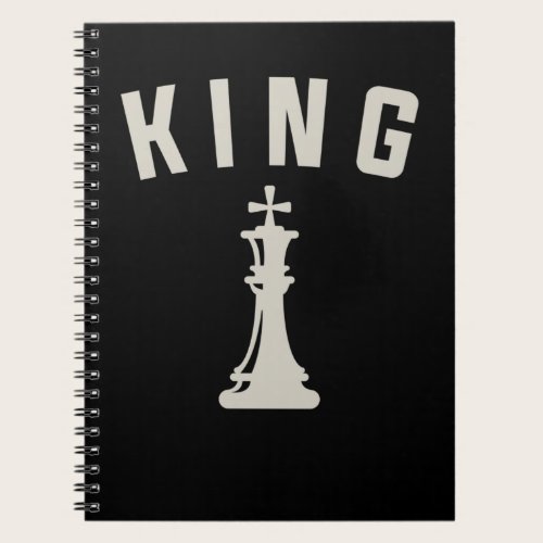 Retro Chess King Vintage Chess Lover Notebook