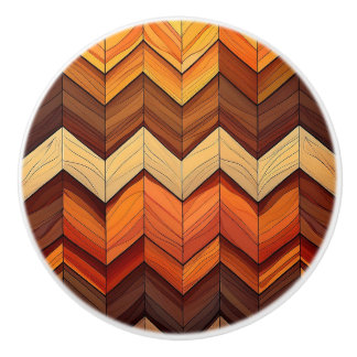 Retro Chevron Ceramic Knob