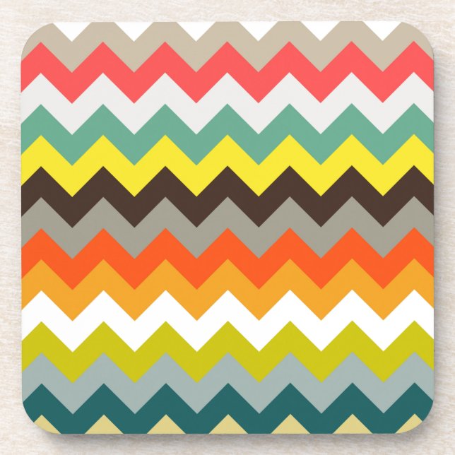 retro chevron coaster (Front)