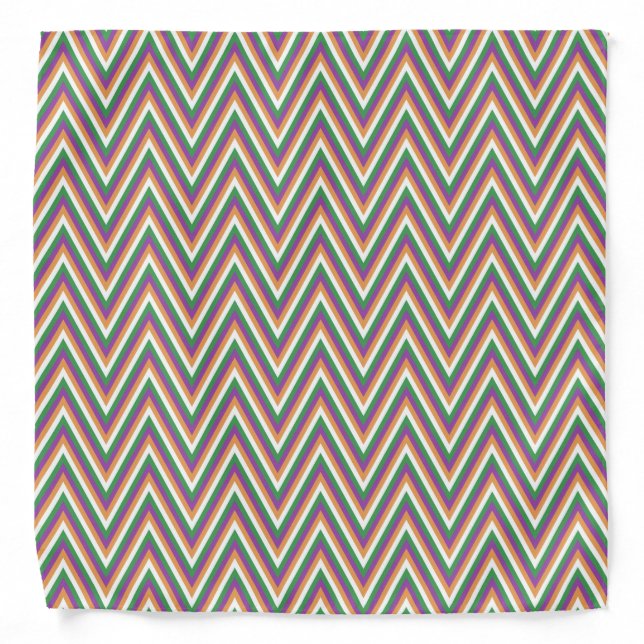 Retro Chevron Pattern Cool Bandana (Front)