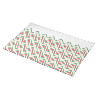 Retro chevron pattern placemat