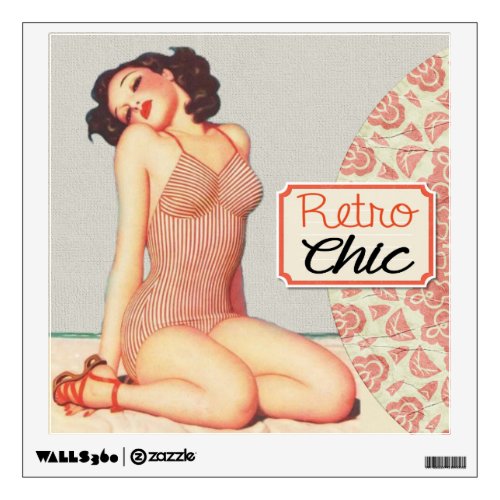 Retro Chic Pin Up Girl Wall Sticker