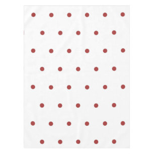 Retro Chic Red Polka Dots Pattern Spring & Summer  Tablecloth