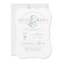 Retro Chic Wedding Invitation