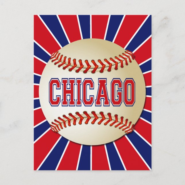 RETRO CHICAGO BASEBALL POSTCARD (Front)