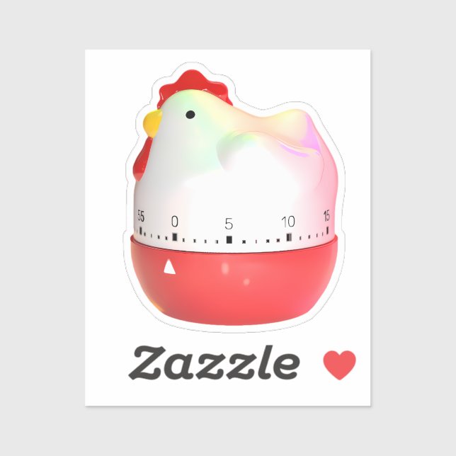 Retro chick sticker (Sheet)