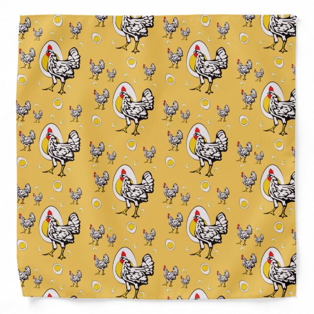 Retro Chickens Bandana (Front)