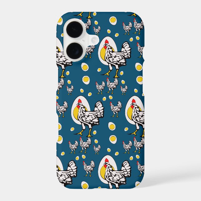 Retro Chickens Iphone Case (Back)