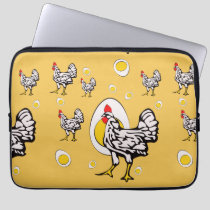 Retro Chickens Laptop Sleeve