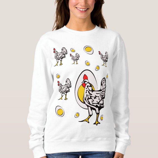 Retro Chickens Sweatshirt (Front)