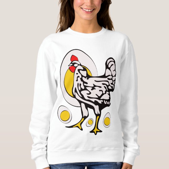 Retro Chickens Sweatshirt (Front)