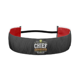 Retro Chief Shenanigator Lucky Leprechaun Hat  Athletic Headband