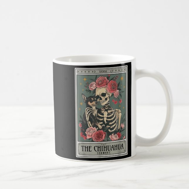 Retro Chihuahua Dog Lover The Moon Halloween , Wom Coffee Mug (Right)