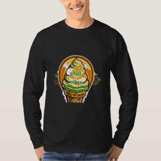 Retro Chill Vibes Ice Cream Sticker - Summer Sunbu T-Shirt