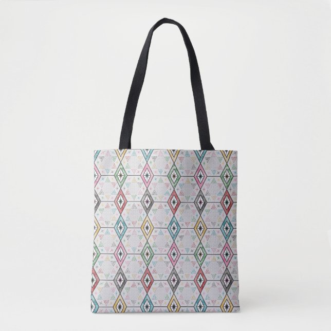 Retro Chinese Checkers Tote Bag (Front)