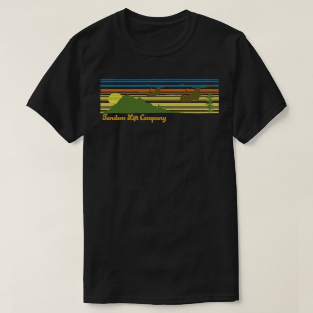 Retro Chinook Helicopter Shirt (Design Front)