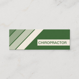 retro CHIROPRACTOR Mini Business Card