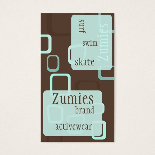 Customizable Retro Chocolate Business Cards