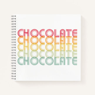 Retro Chocolate Rainbow Color Journal