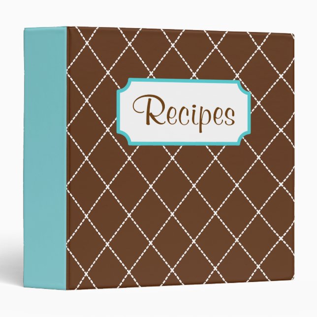 Retro Chocolate Recipe Binder (Front/Spine)