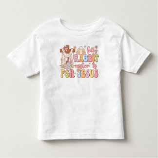 Retro Christian Silly Rabbit Easter is For Jesus  Toddler T-shirt